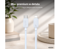 USAMS Kabel KY Series US-SJ692 30W USB-C/Lightning 1m biały - 1569038 - zdjęcie 2